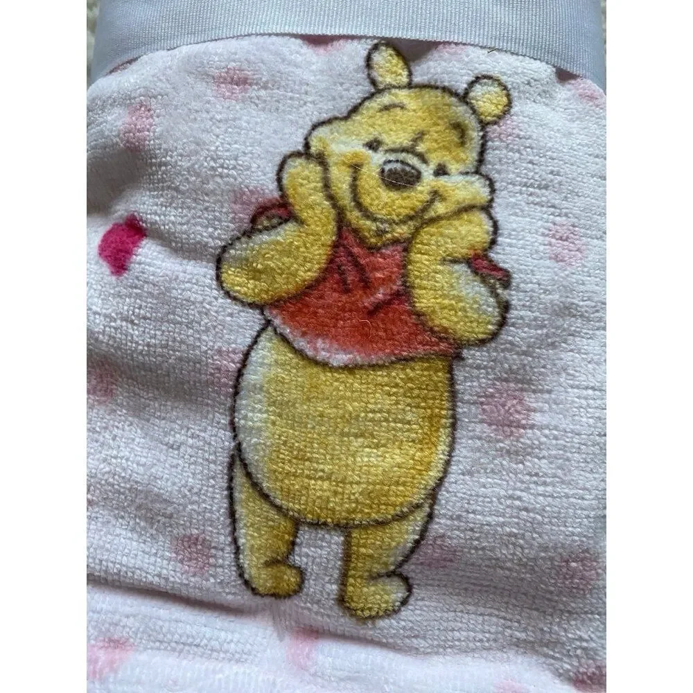 2 Pack Disney Winnie The Pooh Piglet Valentines Hearts Bath Hand Towels 16 X 26”